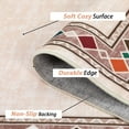 thumbnail image 4 of Haperlare Area Rug Washable Rugs Modern Rug Accent Geometric Border Rug Non-Slip Throw Area Rugs for Bedroom Living Room, 9' x 12' Beige, 4 of 7