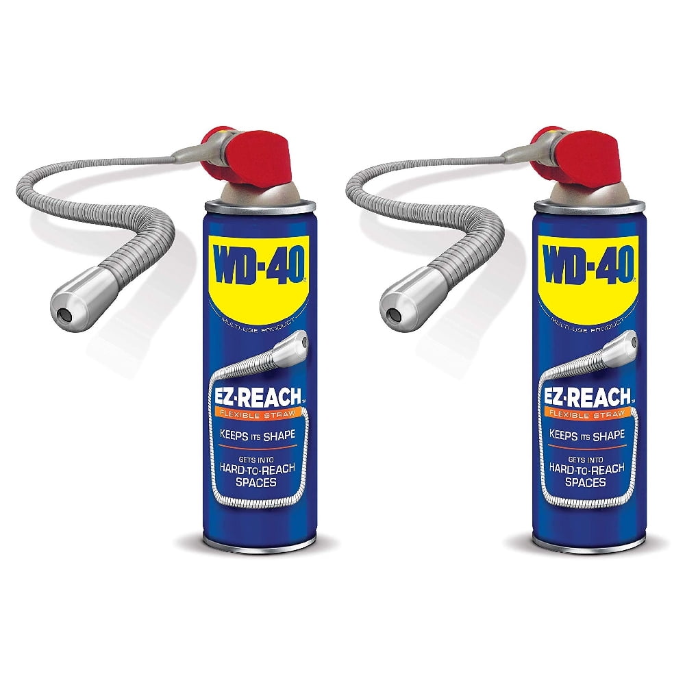 WD-40 EZ Reach With Flexible Straw 8 in Multi-Purpose Lubricant 14.4 oz Spray, 2-Pack - Walmart.com