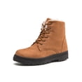 thumbnail image 3 of SIMANLAN Ladies Womens Ankle Boots Girls Army Combat Faux Fur Lined Boots Grip Sole Shoes, 3 of 7