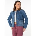 thumbnail image 4 of Celebrity Pink Women's and Women's Plus Boxy Barn Jacket, Sizes XS-4X, 4 of 8