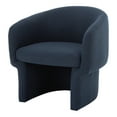 thumbnail image 2 of Moe's Home Collection Franco Recycle Polyester Fabric Chair in Dark Indigo, 2 of 10