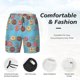 thumbnail image 3 of Fotbe Cute Donut Traje de Baño para Hombre – Shorts de Natación de Secado Rápido con Forro y Bolsillos-Large, 3 of 6