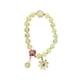 thumbnail image 3 of Brazalete Minnieouse con cuentas para mujer y niña colgante de flor dulce color Amarillo, 3 of 6