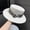 White, variant on Vintage Zebra-Print Flat-Top Straw Hat,French Style Sun Hat for Women,Foldable Straw Hat for Women-White