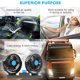 thumbnail image 2 of sweethay Ventilador de doble cabeza para automóvil, 12V, rotación de 360 ​​grados, soporte para tablero, ventilador de refrigeración Automoción decorativa y accesorios, 2 of 6