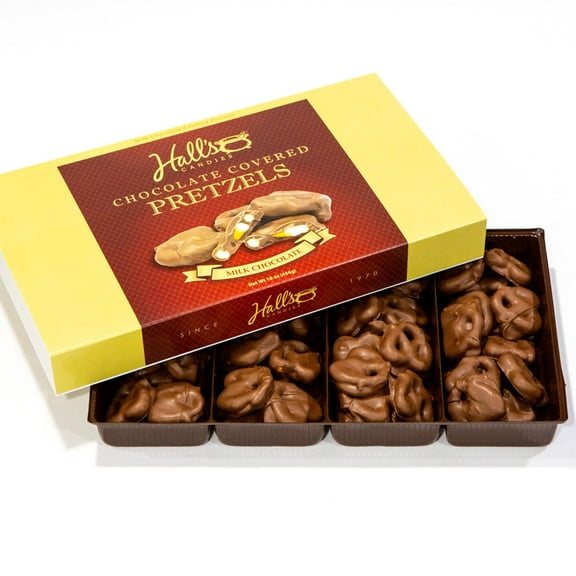 Hall's Milk Chocolate Covered Pretzels, 1 Pound