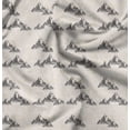 thumbnail image 1 of Soimoi White Moss Georgette Fabric Mountain Nature Printed Fabric 1 Yard 42 Inch Wide, 1 of 6