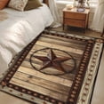 thumbnail image 5 of Texas Star Washable Area Rug 2.7 x 5 ft Farmhouse Country Star, Soft Non Slip Rugs Stain Repellent Indoor Felt Carpet for Living Dining Room Bedroom Home Office, 5 of 9