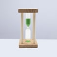 thumbnail image 2 of EeaseCA Mini Hourglass Timer Sandglass One Minute Sand Timer Sand Clock Home Decor Kids Gift (Green Sand), 2 of 8