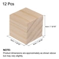 thumbnail image 2 of Wood Blocks for Crafts, 1 9/16 Inch Unfinished Wooden Cube Pine Wood Block for DIY Craft Projects, 12 Pack, 2 of 6