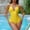 Yellow, variant on Bzhegqhd Womens Swimsuits One Piece Tummy Control,Women Solid Color Sexy Backless Strap Bikini Swimsuit