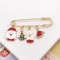 thumbnail image 1 of Christmas Collection Brooches Elk Santa Claus Pendant Fashion Pins Xmas Tree Snowman Accessories Jewelry Gifts Happy New Year, 1 of 5