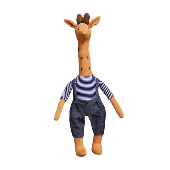 Muñeco de peluche de jirafa y Alpacas, muñeco durmiente, adorno de regalo, Adorable jirafa, Alpacas, juguete de Animal para coche, sofá, decoración jirafa azul