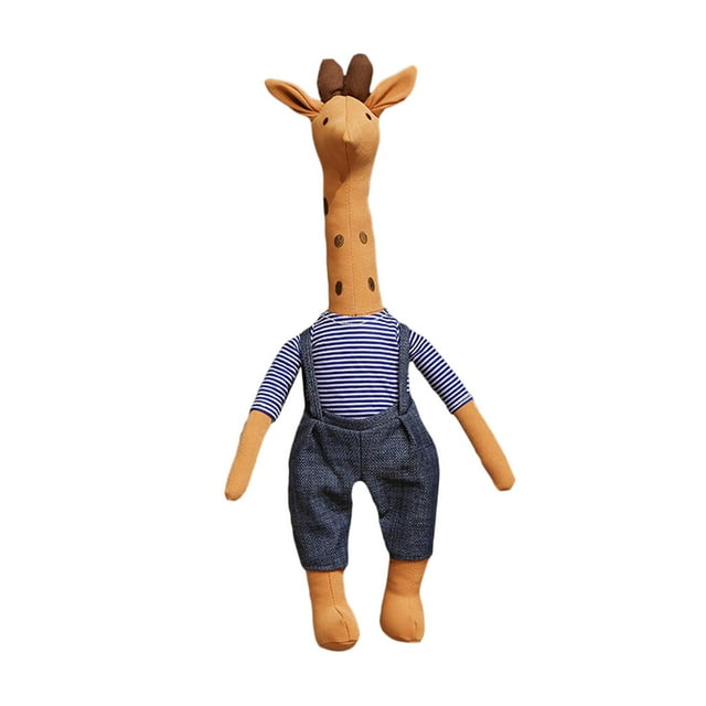 Juguete de jirafa, juguete de Alpacas, lindo juguete de jirafa, Alpacas, almohada de juguete, adorno encantador, muñeca de jirafa de peluche para jirafa azul