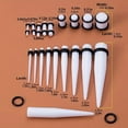 thumbnail image 2 of Ear Stretchers Kit 50 Piece Acrylic Tapers Plugs 2G 12MM 2025 New Body Jewelry, 2 of 4