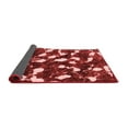 thumbnail image 2 of Ahgly Company Indoor Round Abstract Red Modern Area Rugs, 7' Round, 2 of 4