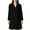 Black, variant on Women's 2025 Mid-Length Wool Blend Coat, Classic Trench Style Fall and Winter Overcoat, Knee-Length Warm Double-Breasted Jacket,Soft Lined Elegant Outerwear for Women,Timeless Casual Long Coat A L