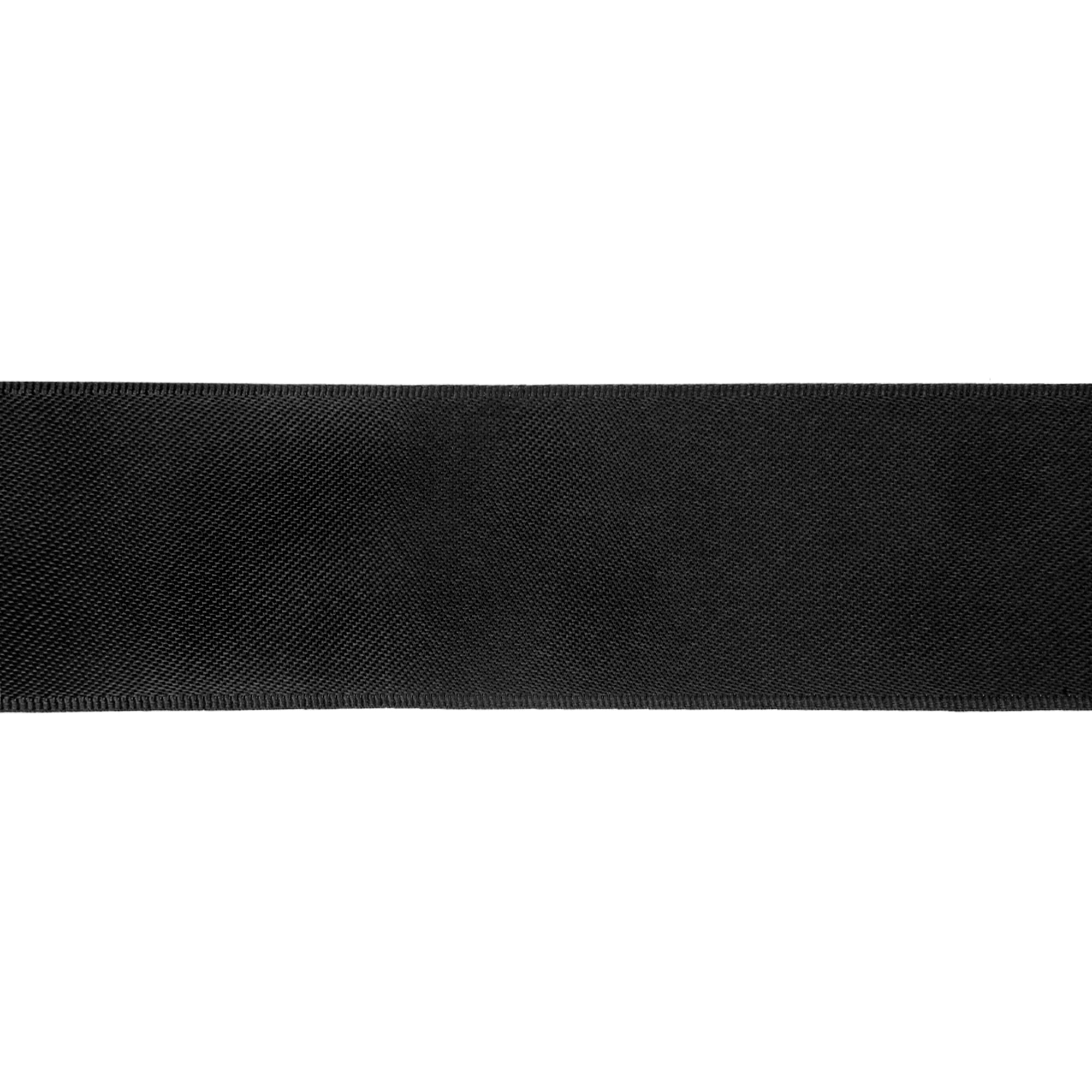 LaRibbons 1 1/2" Black Single Face Satin Ribbon, 50 Yard