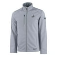 thumbnail image 2 of Men's Cutter & Buck Gray Los Angeles Dodgers Evoke Eco Softshell Recycled Full-Zip Jacket, 2 of 3