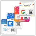 thumbnail image 1 of Social Review Plate -4 Pack Adhesive Instant Reviews Signs - QR Code Review plate for Business, Best Customer Feedback Stand, 1 of 5
