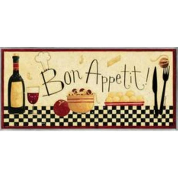 Stupell Industries Plaque Murale Mince KWP-939 Bon Appétit