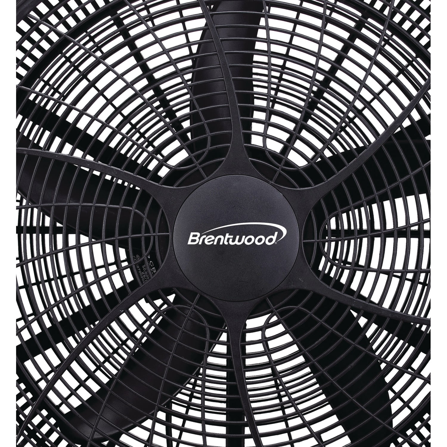 Brentwood Kool Zone 20-In. 3-Speed High-Velocity Air-Circulator Floor Fan, Black, F-20BKRPT