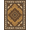 Brown Tan Ivory, Pattern 6, variant on ODIKA 8'x10' Washable Area Rug Durable, Non-Slip Patchwork Inspired Block Layout Symmetrical Decorative Round for Living Room, Under Sectional, Family