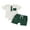 Green, variant on Baby Toddler Boy Summer Outfits 3 6 12 18 Months Contrast Color Henley Short Sleeve Romper with Solid Color Shorts 2 Pcs Clothing Set