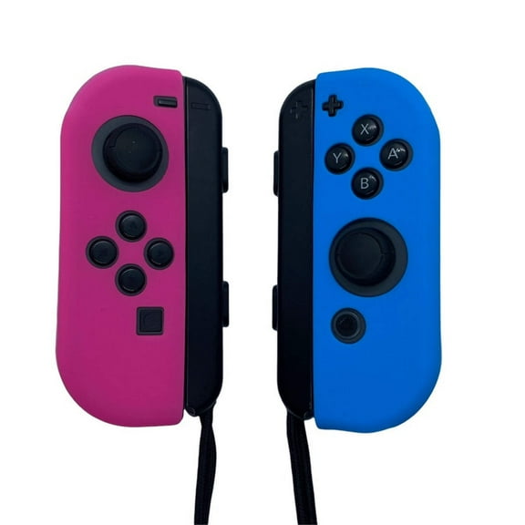 JenDore Blue & Pink Silicone Nintendo Switch Joy-con Protective Shell Covers