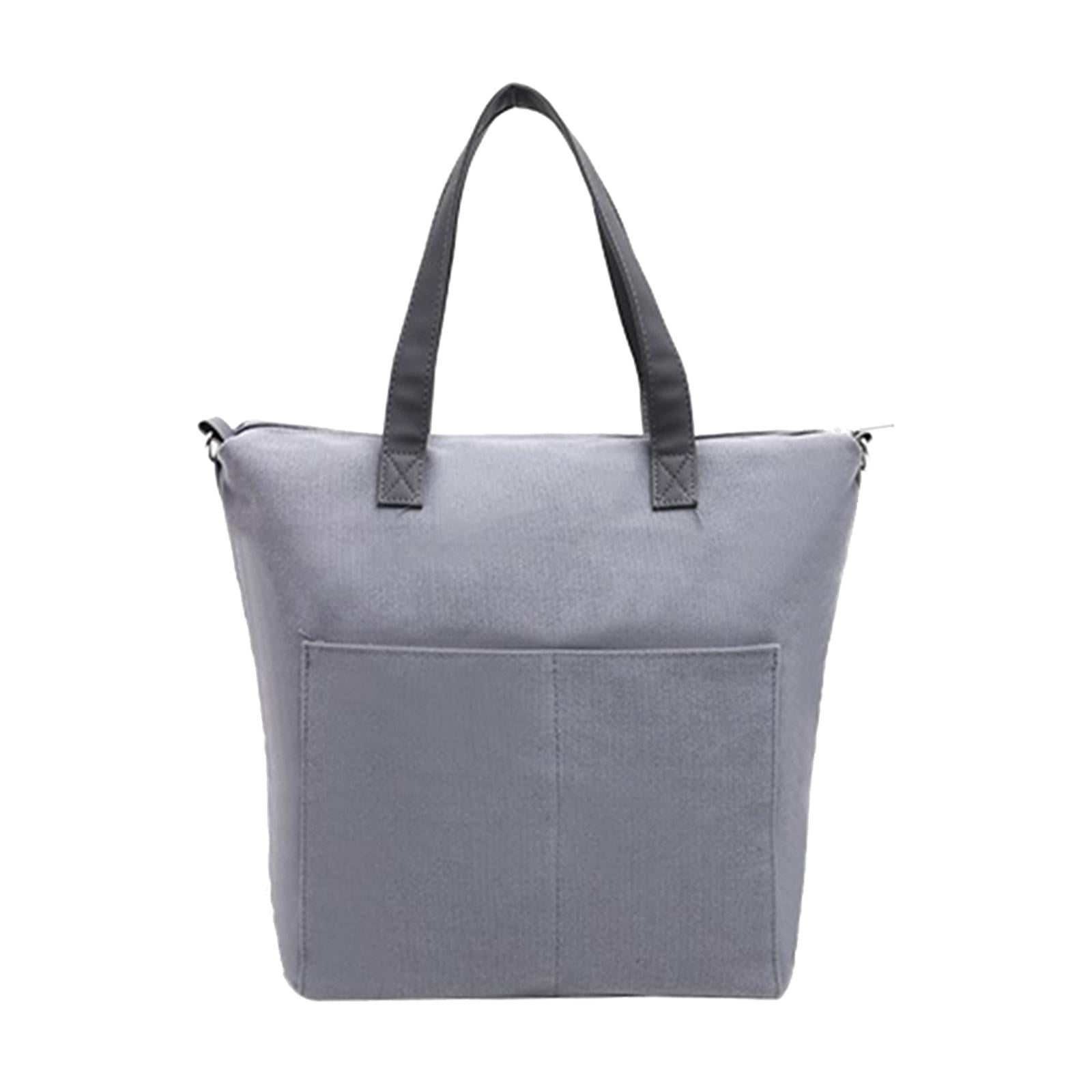 Wxqbjtam Yarn Storage Organizer Knitting Bag Empty Storage Bag Large Crochet Bag Tote for gray