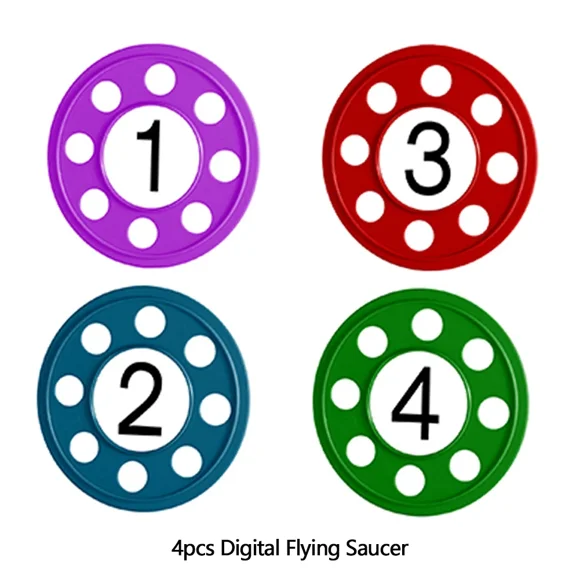 Kids Diving Game Toys Set Water Sports Throwing Toy Diving Training Swimming Pool Toys For Summer Activities and Outdoor Games 4pcs Flying Saucer
