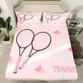 thumbnail image 3 of Feelyou Est Tennis Sleep Twin Sheet Sets for Child, Cartoon Ball Gamer Twin Fitted Sheet, Outdoor Sport Lover Flat Sheet, Luxury Bedroom Decor, 3 Pieces, 3 of 8