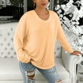 thumbnail image 4 of Purcolt Womens Long Sleeve Shirts Lightweight Casual Crew Neck Basic Tee Tops Comfortable Loose Fit Tunic Tops Outdoor Pullover, 4 of 9