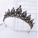 thumbnail image 1 of Corona de Reina y Tiara Corona de Princesa para Mujeres y niñas Diademas de Cristal para Novia, Princesa para Bodas y Fiestas Negro, 1 of 7