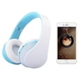 thumbnail image 2 of Auriculares Bluetooth inalámbricos, auriculares con micrófono, plegables y ligeros, modo MP3 y radio FM para teléfonos móviles, portátiles, TV Adepaton 2033160-3, 2 of 9