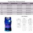aDJFDGT Mens Tank Tops Beach Big and Tall Mens Vacation Vest Casual 3D