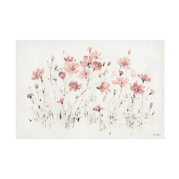 Trademark Fine Art Lisa Audit Wildflowers I Pink Canvas Wall Art - 12x19