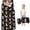 Mixed Dog Breeds Black Pattern, variant on Animal Paw Prints Rainbow Pattern Teens Toddler Nap Mat with Pillow, Sleeping Mat Bag for Preschool Daycare 59"x22"
