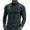 Dark Gray, variant on TOUMENY Men High Neck Top Long Sleeve Slim Fit Solid Casual Sweater Pullover Cotton Fashion Breathable Quick Dry Winter Sweater Black L
