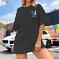 thumbnail image 4 of TINZ T-Shirt à Manches Longues Imprimé d'Été pour Femmes, Col Rond, Compression, Coupe Ample, Pack de T-Shirts à Manches Courtes pour Femmes, 4 of 5