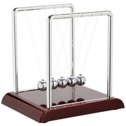 Newton's Cradle Balance Pendulum, Physics Learning Desk Toy, Swinging Kinetic Balls for Home, Office Decoration, Stress Relief, Fun Science Fidget Accessories (7x6x7 in)