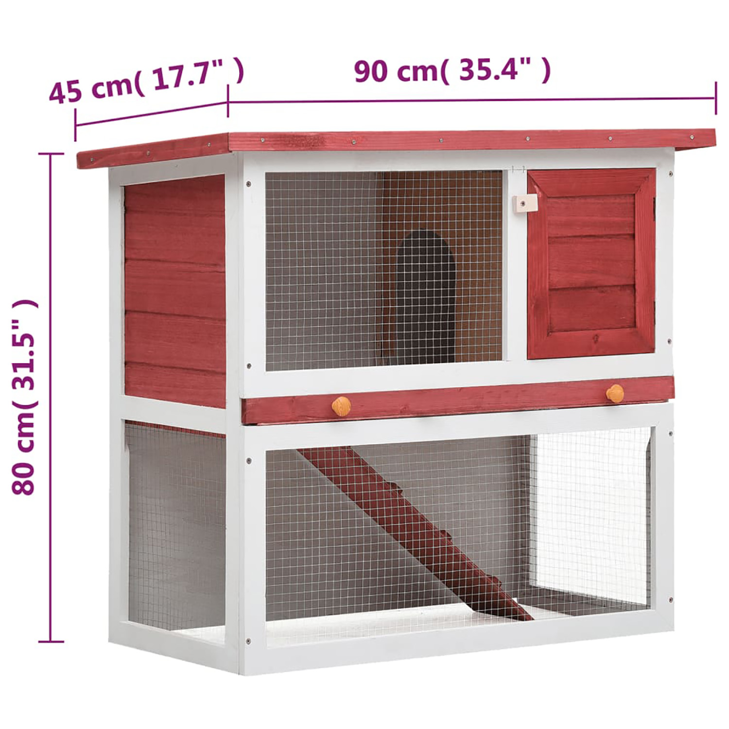 Pefilos 35" Outdoor Rabbit Hutch with Wheels, Wood Bunny House with Ramp, Tray, Doors, Openable Top Small Animal Pet Cage, Gray Pefilos 35" Outdoor Rabbit Hutch with Wheels, Wood Bunny House with Ramp, Tray, Doors, Openable Top Small Animal Pet Cage, Gray