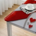 thumbnail image 4 of BANET Valentines Day Decor Tablecloth Waterproof Polyester Table Cover Decor for Square Table,Home,Dining,Outdoor,Party,Oil Proof white, 4 of 7