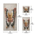 thumbnail image 3 of 3 Piece Bath Towels Set Bath Towel, Hand Towel and Face Towel for Bathroom, Gym, Hotel Gorgeous Colors Butterfly, 3 of 8