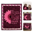 thumbnail image 3 of Blanket Polyester Blanket Breast Cancer Pink Ribbon Awareness Flannel Blanket F 130 × 150Cm, 3 of 9
