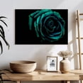 thumbnail image 3 of Elephant Stock Green Flower Wall Art - Horizontal Canvas Wall Art - Living Room Wall Decor - Floral And Botanical Canvas - Teal And Black Decor - 24" x 16", 3 of 8