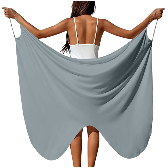 HBYJLZYG Convertible Butterfly Beach Wrap for Women, Sheer Sarong Scarf with Tie Straps, Lightweight Cover Up for Swimwear and Vacation Travel