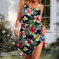 thumbnail image 4 of Mifsaly Cotton Summer Dresses for Women 2026 Vacation Floral Print Sleeveless Beach Dress Going Out Everyday Flowy Sundresses Swim Cover Up S, 4 of 7