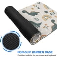 thumbnail image 6 of Long Mouse Pads for Desk,Beige Dinosaurs Rainbows Flowers Pattern Desk Mats on Top Of Desks, Desk Mouse Pad Extra Large with 3mm Non-Slip Base and Stitched Edge for Gaming,Office,Work,Home 31.5"x11.8", 6 of 6