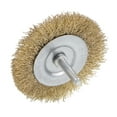 thumbnail image 3 of 3-Inch Wire Wheel Brush Bench Copper Plated Crimped Steel 1/4-Inch Shank 10pcs, 3 of 4
